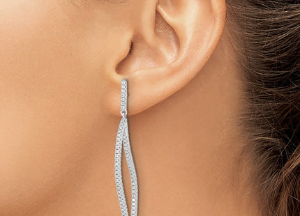 Sterling Silver Earrings Style QCM1539 - Classique Jewelry Inc.