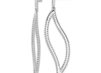 Sterling Silver Earrings Style QCM1539 - Classique Jewelry Inc.