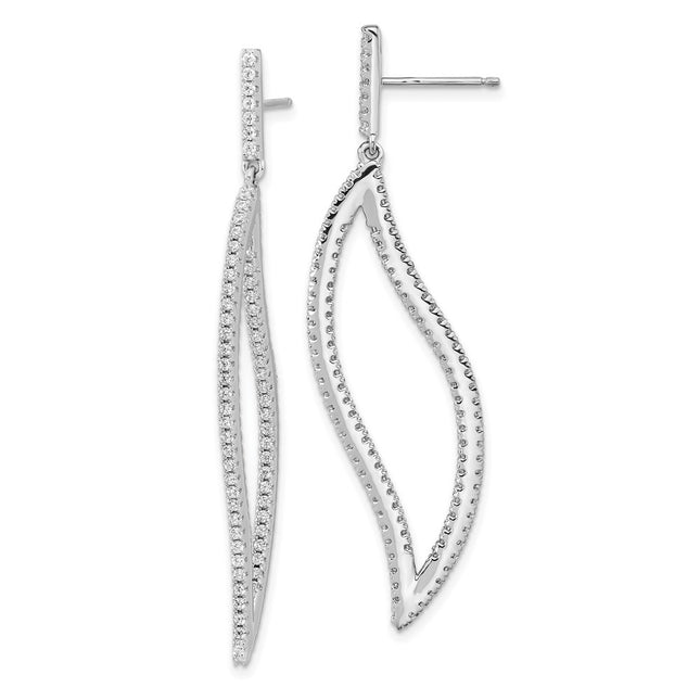 Sterling Silver Earrings Style QCM1539 - Classique Jewelry Inc.