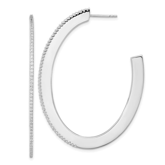 Sterling Silver Earrings Style QCM1563 - Classique Jewelry Inc.