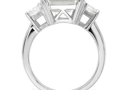 Sterling silver cubic zirconia ring, alternate view