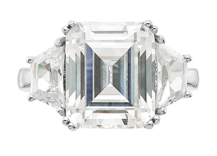 Sterling silver cubic zirconia ring, additional view