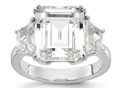 Sterling silver cubic zirconia ring