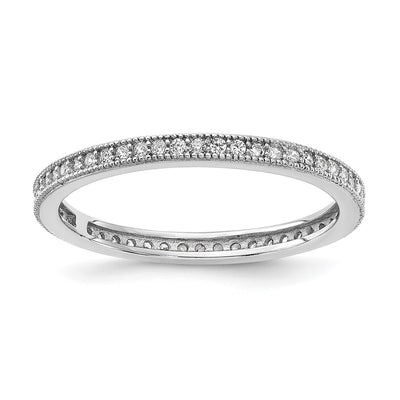 Sterling silver cubic zirconia ring