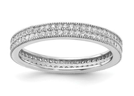 Sterling silver cubic zirconia ring