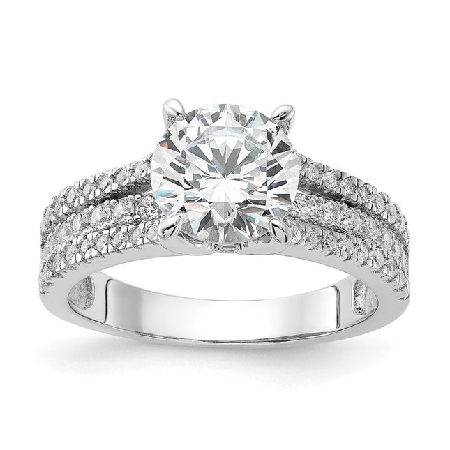 Sterling silver cubic zirconia ring