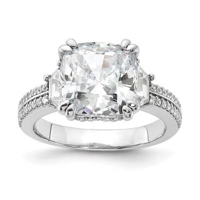 Sterling silver cubic zirconia ring