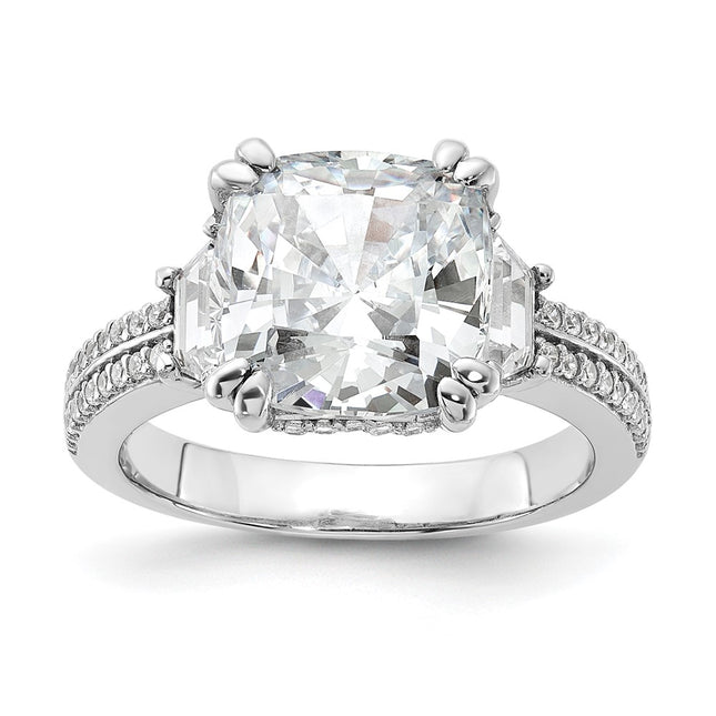 Sterling silver cubic zirconia ring