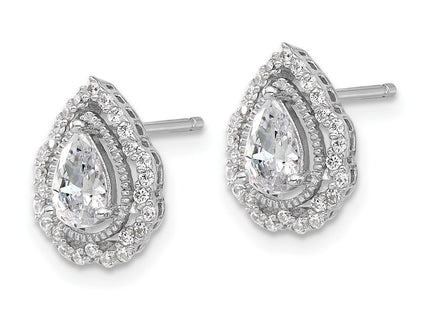 Sterling Silver Earrings Style QCM1590 - Classique Jewelry Inc.