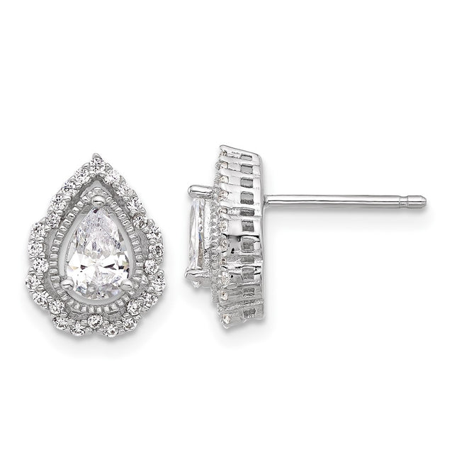 Sterling Silver Earrings Style QCM1590 - Classique Jewelry Inc.