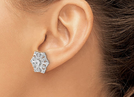 Sterling Silver Earrings Style QCM1596 - Classique Jewelry Inc.