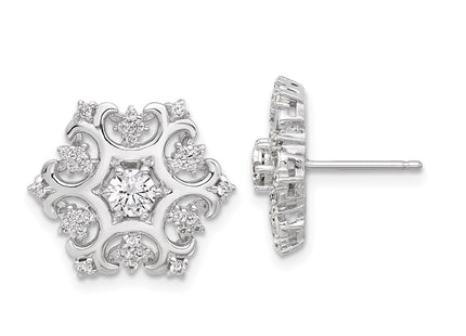 Sterling Silver Earrings Style QCM1596 - Classique Jewelry Inc.