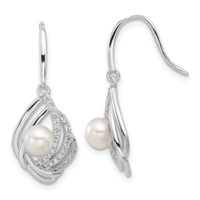 Sterling Silver Earrings Style QCM1622 - Classique Jewelry Inc.