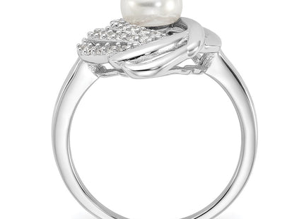 Sterling silver cubic zirconia teardrop ring, alternate view