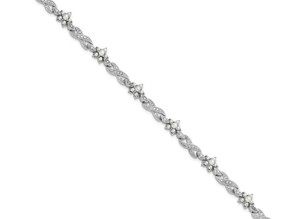 Sterling Silver Bracelets Style QCM1627 - Classique Jewelry Inc.