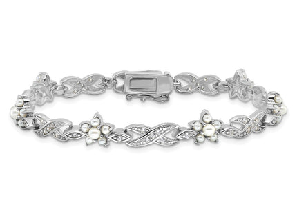 Sterling Silver Bracelets Style QCM1627 - Classique Jewelry Inc.