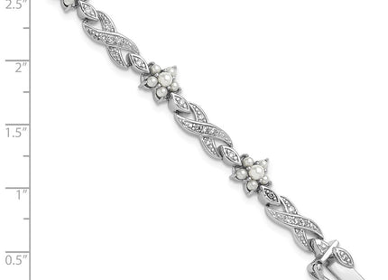 Sterling Silver Bracelets Style QCM1627 - Classique Jewelry Inc.
