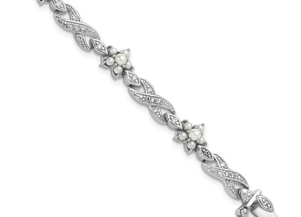 Sterling Silver Bracelets Style QCM1627 - Classique Jewelry Inc.