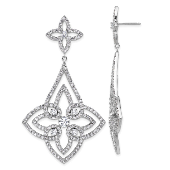 Sterling Silver Earrings Style QCM1629 - Classique Jewelry Inc.