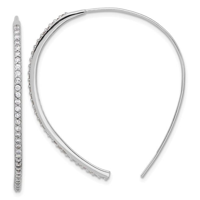 Sterling Silver Earrings Style QCM1634 - Classique Jewelry Inc.