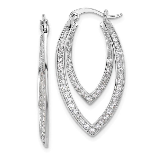 Sterling Silver Earrings Style QCM1637 - Classique Jewelry Inc.