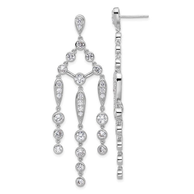 Sterling Silver Earrings Style QCM1638 - Classique Jewelry Inc.