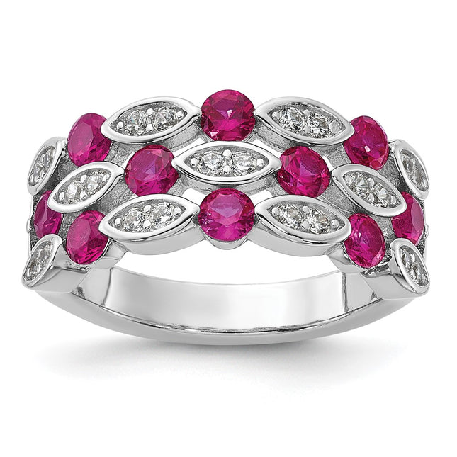 Sterling silver cubic zirconia ring