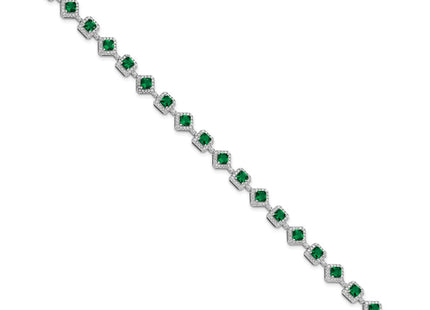 Sterling Silver Bracelets Style QCM1664 - Classique Jewelry Inc.