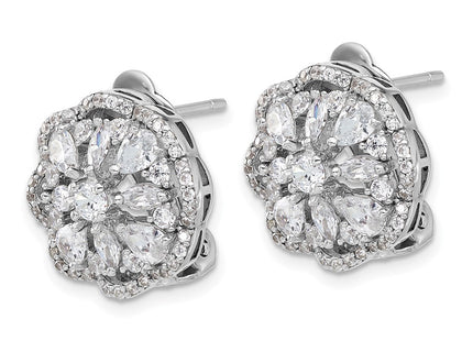 Sterling Silver Earrings Style QCM1671 - Classique Jewelry Inc.