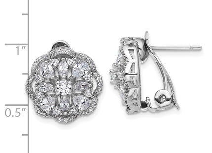 Sterling Silver Earrings Style QCM1671 - Classique Jewelry Inc.