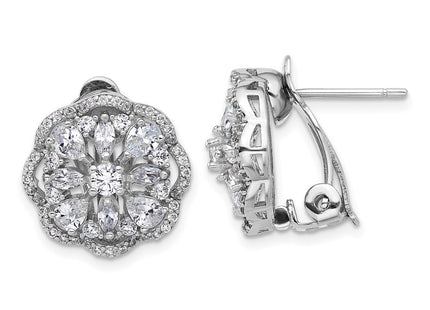 Sterling Silver Earrings Style QCM1671 - Classique Jewelry Inc.