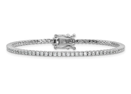 Sterling silver cubic zirconia bracelet, another view