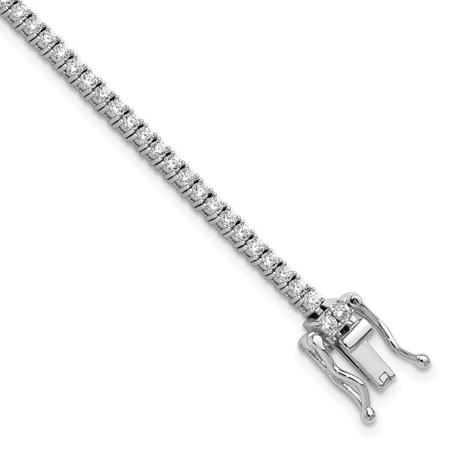 Sterling silver cubic zirconia bracelet