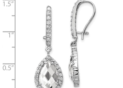 Sterling Silver Earrings Style QCM168 - Classique Jewelry Inc.