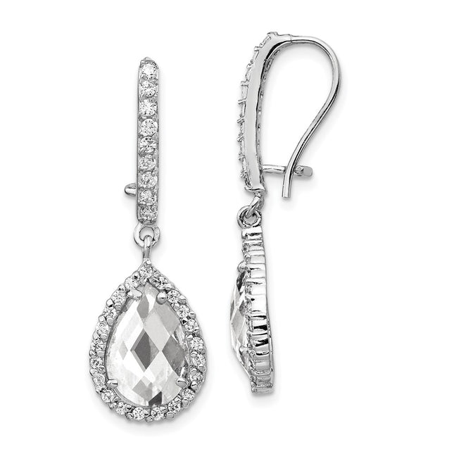 Sterling Silver Earrings Style QCM168 - Classique Jewelry Inc.