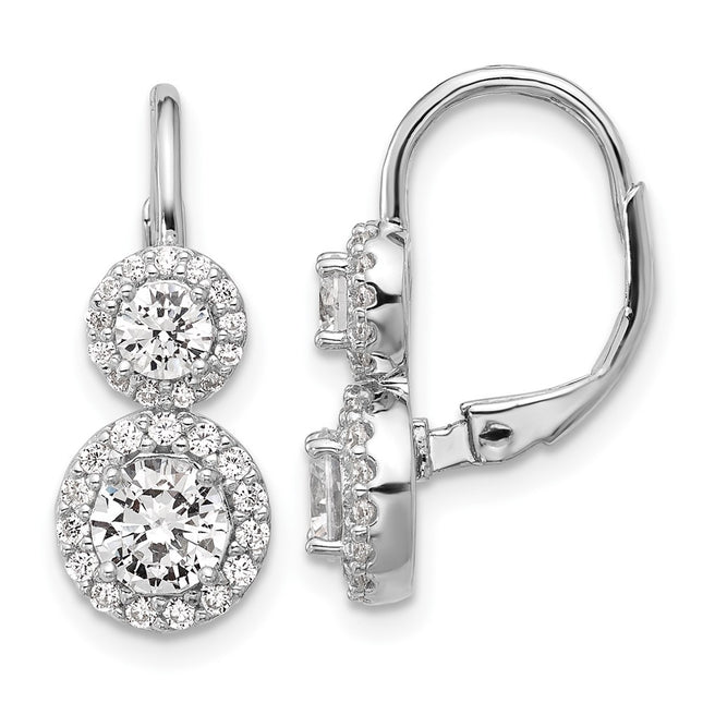 Sterling Silver Earrings Style QCM1681 - Classique Jewelry Inc.