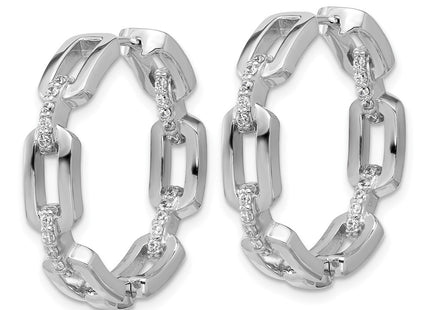 Sterling Silver Earrings Style QCM1697 - Classique Jewelry Inc.