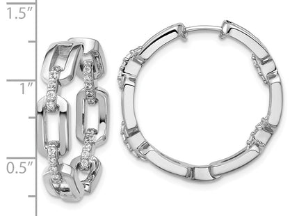 Sterling Silver Earrings Style QCM1697 - Classique Jewelry Inc.