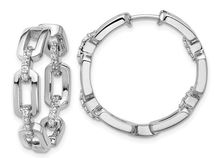 Sterling Silver Earrings Style QCM1697 - Classique Jewelry Inc.