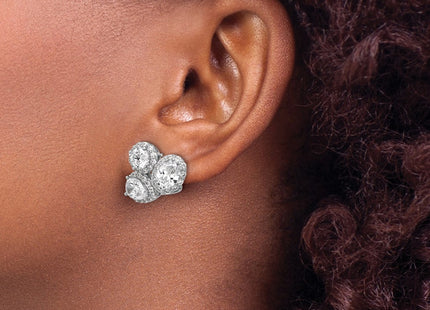 Sterling Silver Earrings Style QCM1699 - Classique Jewelry Inc.