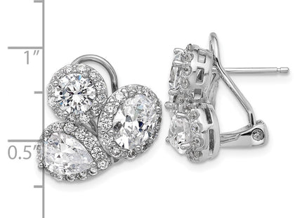 Sterling Silver Earrings Style QCM1699 - Classique Jewelry Inc.