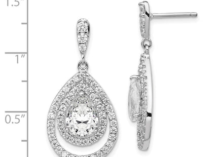 Sterling Silver Earrings Style QCM170 - Classique Jewelry Inc.