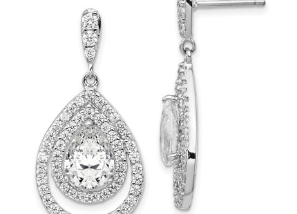 Sterling Silver Earrings Style QCM170 - Classique Jewelry Inc.