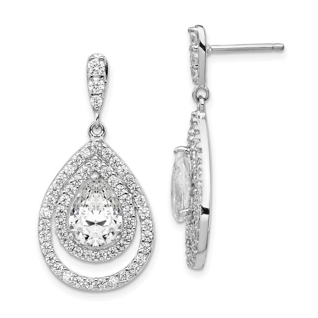 Sterling Silver Earrings Style QCM170 - Classique Jewelry Inc.