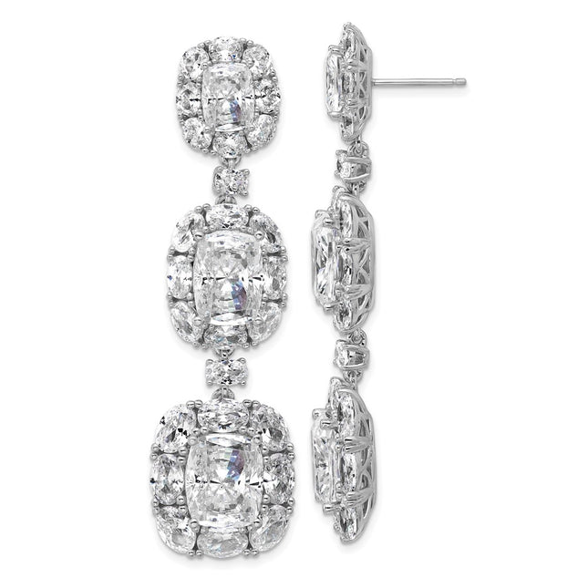 Sterling Silver Earrings Style QCM1715 - Classique Jewelry Inc.