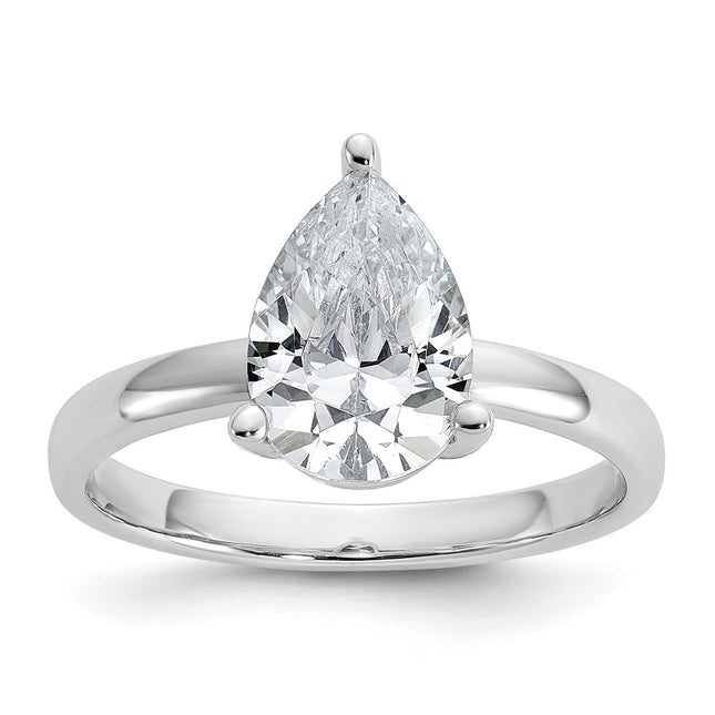 Sterling silver cubic zirconia ring