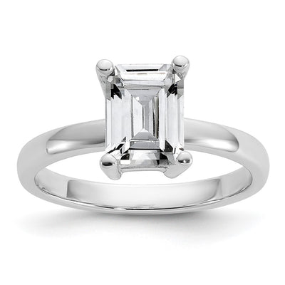 Sterling silver cubic zirconia ring