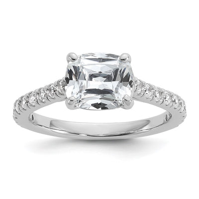 Sterling silver cubic zirconia ring