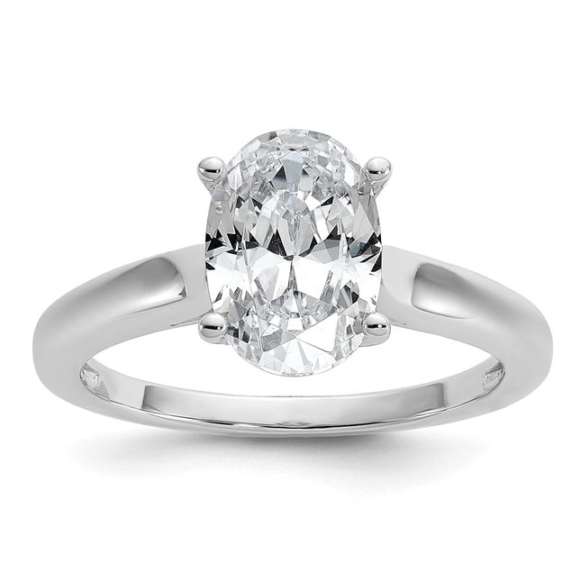 Sterling silver cubic zirconia ring