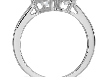 Sterling silver cubic zirconia ring, alternate view